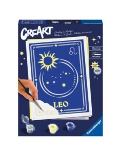 Kit para pintar con números ravensburger creart serie trend d zodiac leo