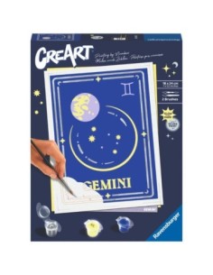 Kit para pintar con números ravensburger creart serie trend d zodiac geminis