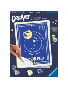 Kit para pintar con números ravensburger creart serie trend d zodiac escorpio