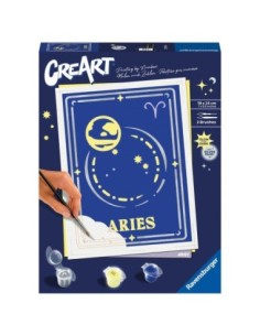 Kit para pintar con números ravensburger creart serie trend d zodiac aries
