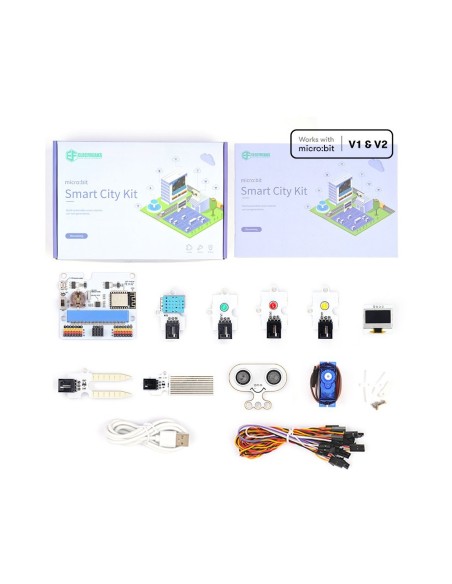 Kit de sensores inteligentes microbit ciudad inteligente  smart city kit  sin placa