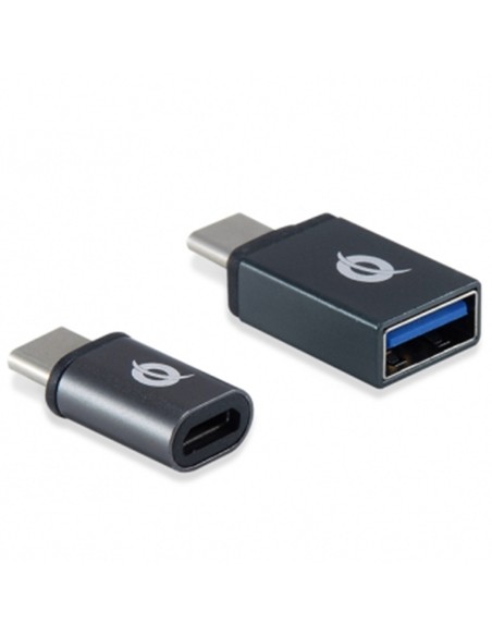 Kit adaptadores conceptronic usb tipo c 31 1ud usb  c a usb a hembra 30 1 ud usb  c a micro usb