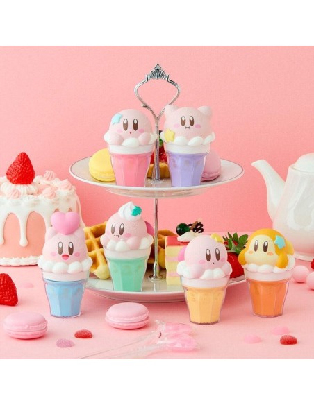 Kirby friends  chara latte float case 1 unidad aleatoria