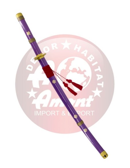 Katana de acero decorativa amont one piece enma de roronoa zoro 103cm
