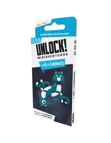 Juego de mesa unlock miniaventuras el gato de schrodinger