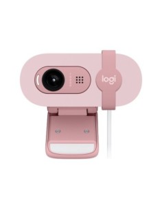 Webcam logitech brio 100 rosado full hd  usb