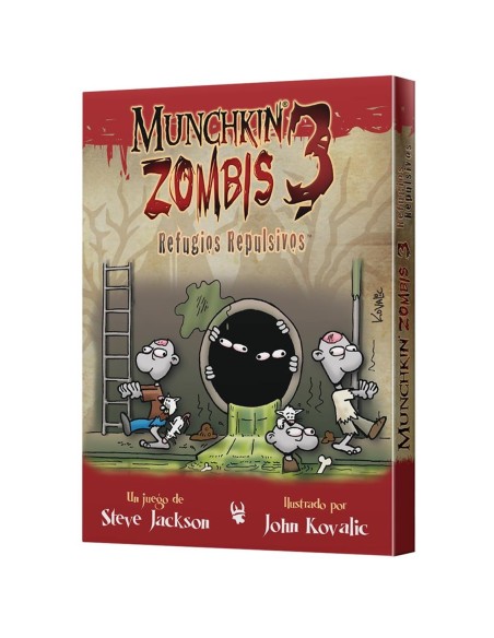 Juego de mesa munchkin zombis 3 refugios repulsivos pegi 10