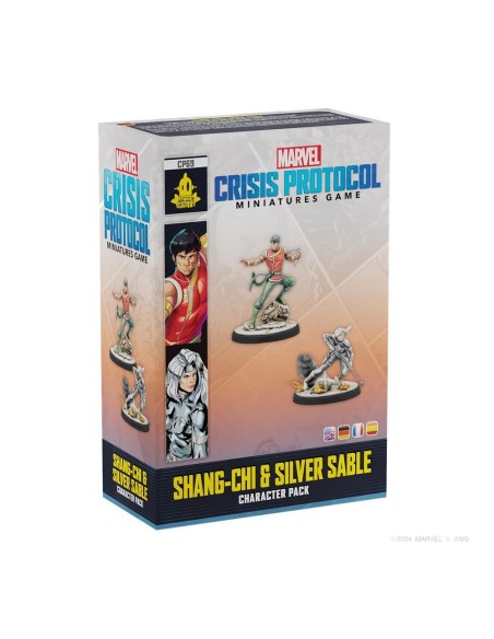 Juego de mesa marvel crisis protocol shang  chi y silver sable edad recomendada 14 años