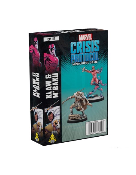 Juego de mesa marvel crisis protocol klaw and m´baku ingles