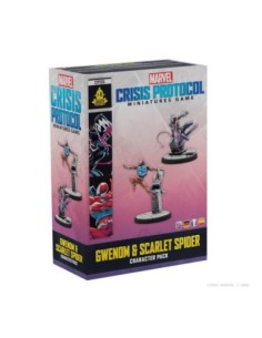 Juego de mesa marvel crisis protocol gwenom y scarlet spider edad recomendada 14 años