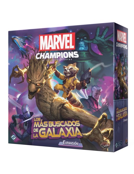 Juego de mesa marvel champions los mas buscados de la galaxia pegi 14