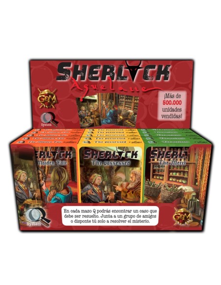 Juego de mesa gdm display sherlock q7 aquelarre incluye 5x mercader 5x doncella y 5x endemoniado