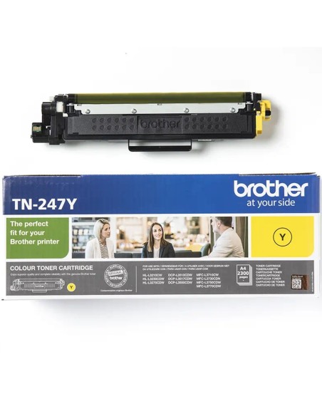 Toner brother tn247y amarillo 2300 páginas