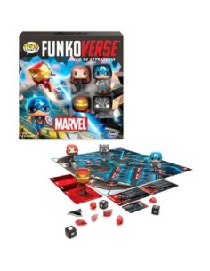 Juego de mesa funkoverse marvel edicion 100 capitan america iron man viuda negra y pantera negra 575