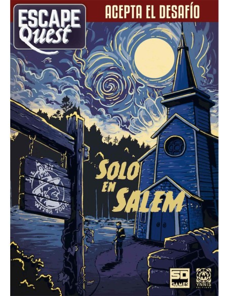 Juego de mesa escape quest 3 solo en salem formato libro pegi 12