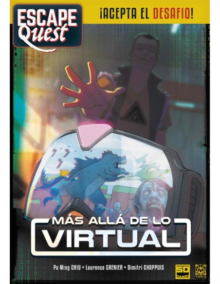 Juego de mesa escape quest 2 mas alla de lo virtual formato libro pegi 12