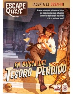 Juego de mesa escape quest 1 en busca del tesoro perdido formato libro pegi 12