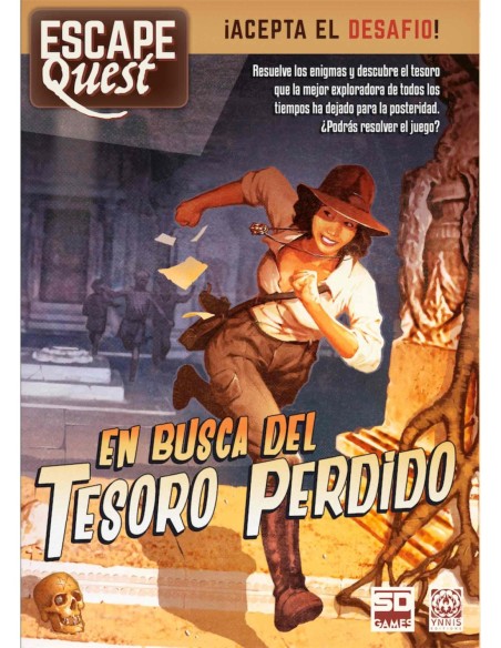 Juego de mesa escape quest 1 en busca del tesoro perdido formato libro pegi 12