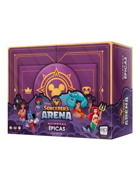 Juego de mesa disney sorcerer´s arena alianzas epicas edad recomendada 13 años