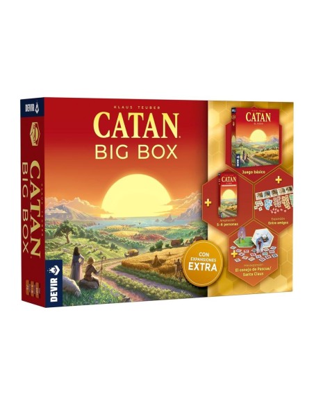 Juego de mesa devir catan big box pegi 10