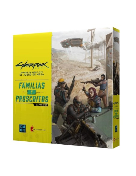 Juego de mesa cyberpunk 2077 familias y proscritos edad recomendada 14 años
