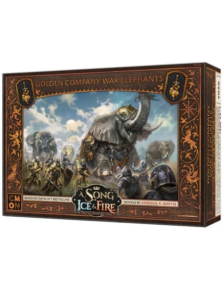 Juego de mesa cancion de hielo y fuego elefantes de guerra de la compañia dorada pegi 14