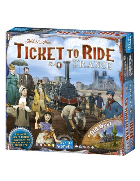 Juego de mesa aventureros al tren francia  el viejo oeste pegi 8