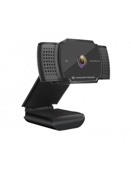 Webcam 2k conceptronic amdis02b 5mp  usb  3 6mm  30 fps  angulo vision 72g  enfoque automatico