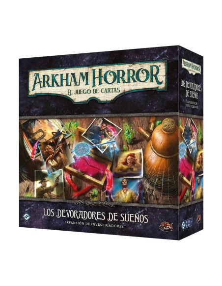 Juego de mesa arkham horror lcg los devoradores de sueños expansion investigacion edad recomendada 1