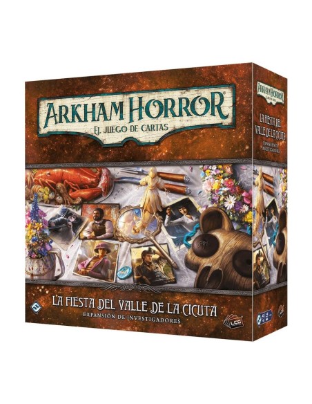 Juego de mesa arkham horror lcg la fiesta del valle de la cicuta expansion investigadores edad recom
