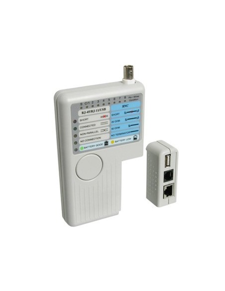 Tester probador de cables wp rj11  rj12  rj45  bcn  usb