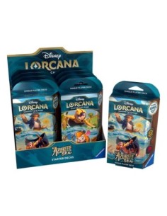 Juego de cartas disney lorcana tcg azurite sea starter deck 8 unidades inglés