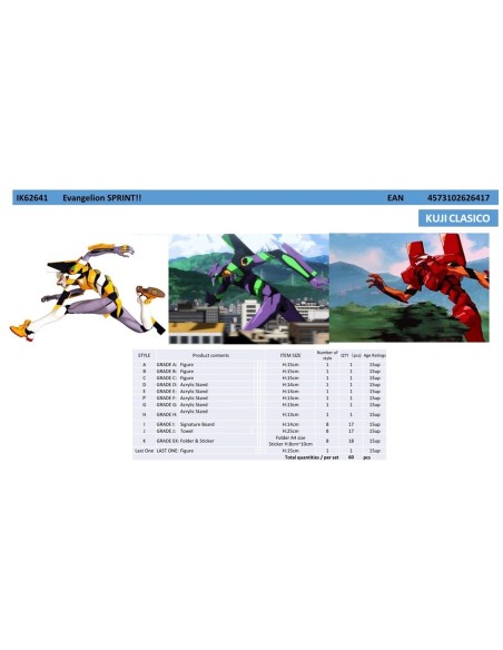 Ichiban kuji banpresto evangelion sprint ik62641