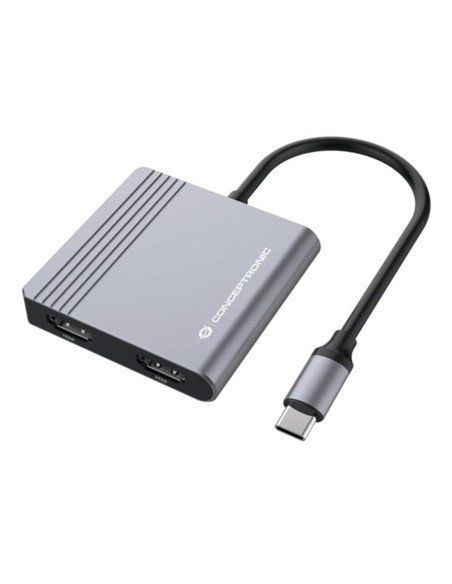 Hub usb tipo c conceptronic donn13g 2 x hdmi  1 x usb 3 0  1 x usb tipo c