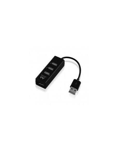 Hub usb ewent 4 puertos  usb 2 0  negro