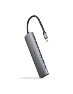 Hub coolbox usb  c 8 en 1 conversor usb  c 3 1 a 2xusb  a 3 0  3xusb  c 3 0  usb  c pd  hdmi