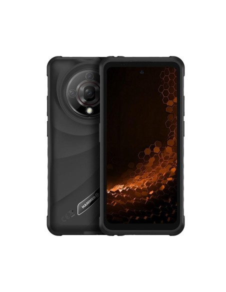 Telefono movil smartphone rugerizado hammer iron 6 5g  8gb  256gb  6 56 pulgadas  negro