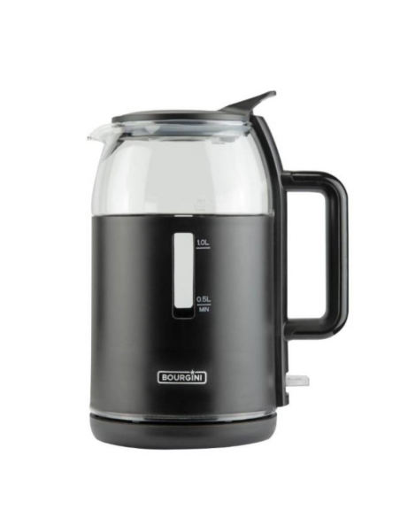 Hervidor bourgini 2000w 1 5l cristal y plastico