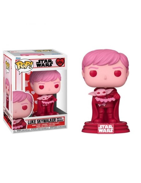Funko pop star wars the mandalorian san valentín luke skywalker y grogu 60125