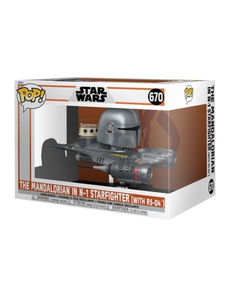 Funko pop rides mandalorian mandaloriano y n  1 starfighter 76549