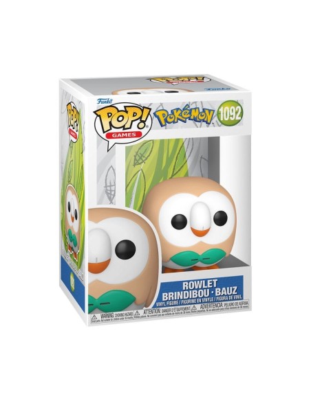 Funko pop pokemon rowlet brindibou  bauz