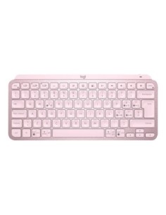 Teclado logitech mx keys mini rosa wireless inalambrico