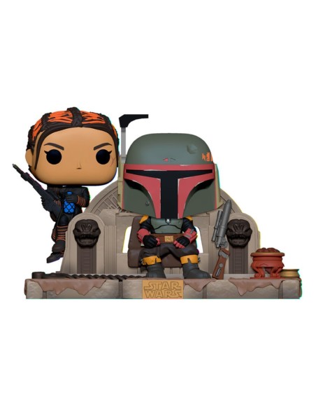 Funko pop moment star wars the mandalorian boba fett y fennec shand 58391