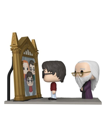 Funko pop moment harry potter espeo de oesed harry y dumbledore 63144