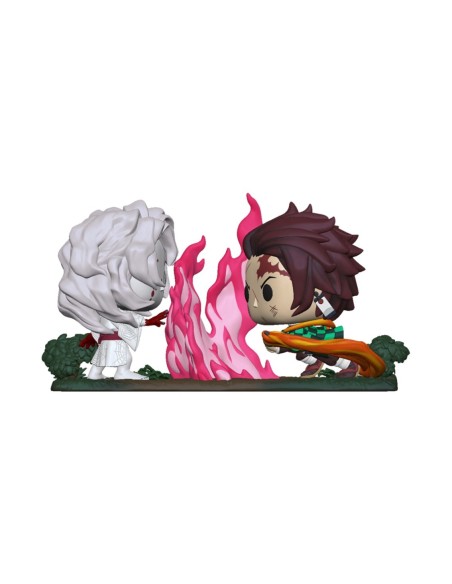 Funko pop moment animacion demon slayer kimetsu no yaiba tanjiro vs rui