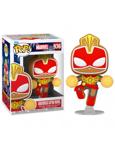 Funko pop marvel navidad galleta jengibre capitana marvel 50661