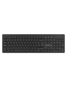 Teclado inalambrico qwerty phoenix k200 negro delgado