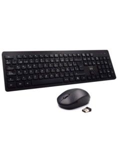 Teclado inalambrico multimedia ewent ew3256  raton formato españa