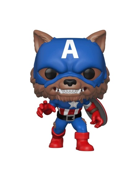 Funko pop marvel capitan america capwolf edicion limitada exclusiva 55506