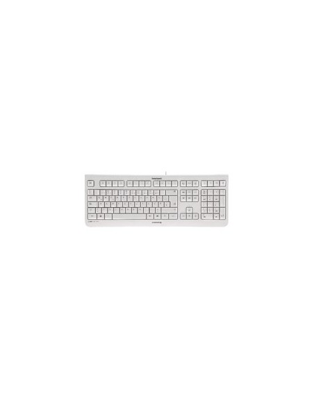 Teclado cherry kc 1000 silencioso usb ultra slim blanco
